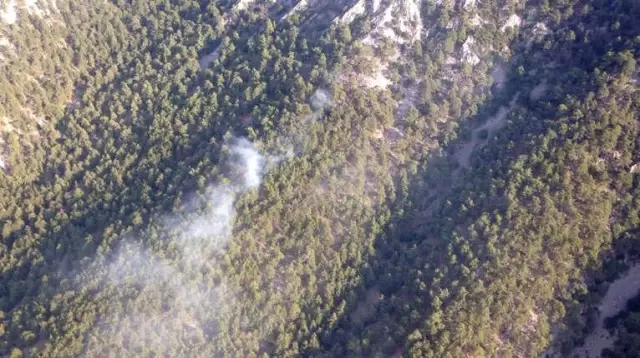 Antalya'daki Orman Yangınını Söndürme Çalışmaları Devam Ediyor