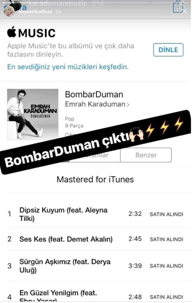 Aleyna Tilki Sosyal Medyadan Yeni Şarkısı 'Sevmek Yok' Müjdesini Verdi