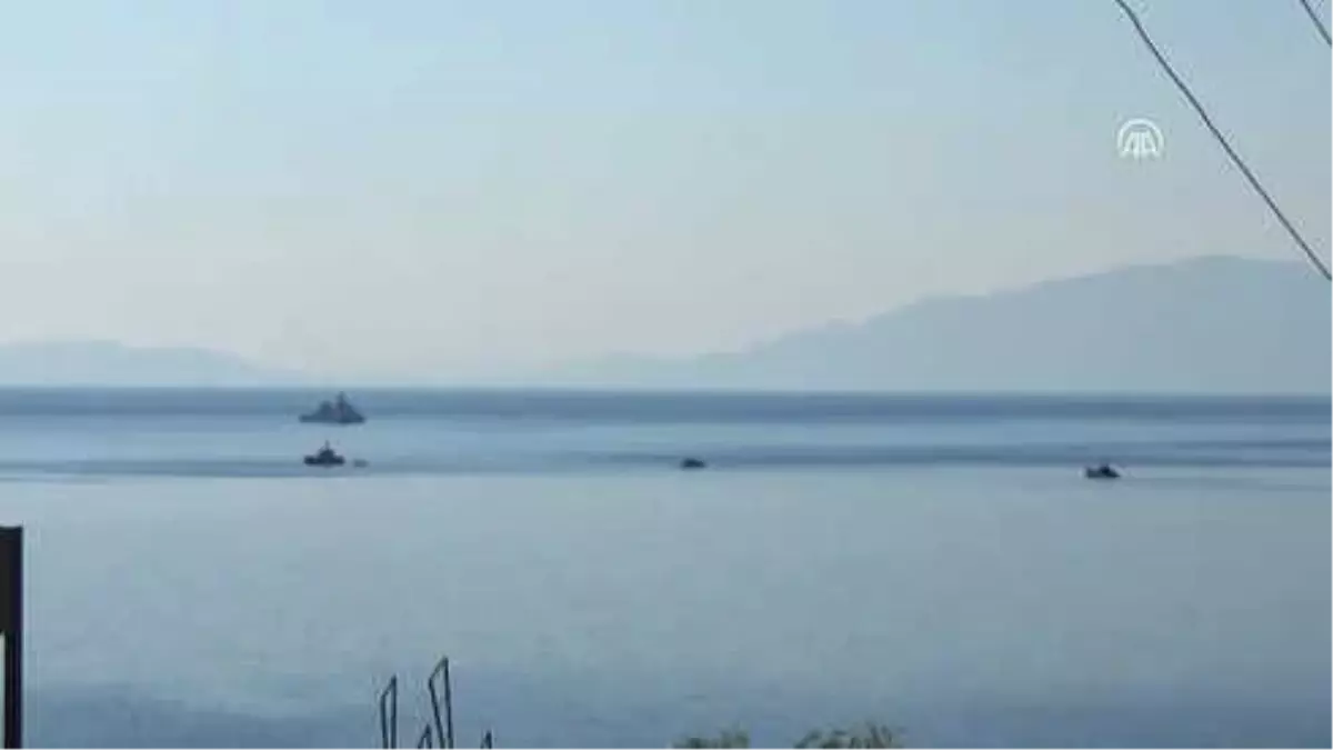 Bodrum'da Düzensiz Göçmenlerin Bulunduğu Lastik Bot Battı (2)