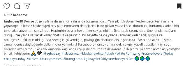 Cesur Pozlarıyla Gündemden Düşmeyen Tuğba Özay, Gölde Bulduğu Dala Sarılıp Poz Verdi