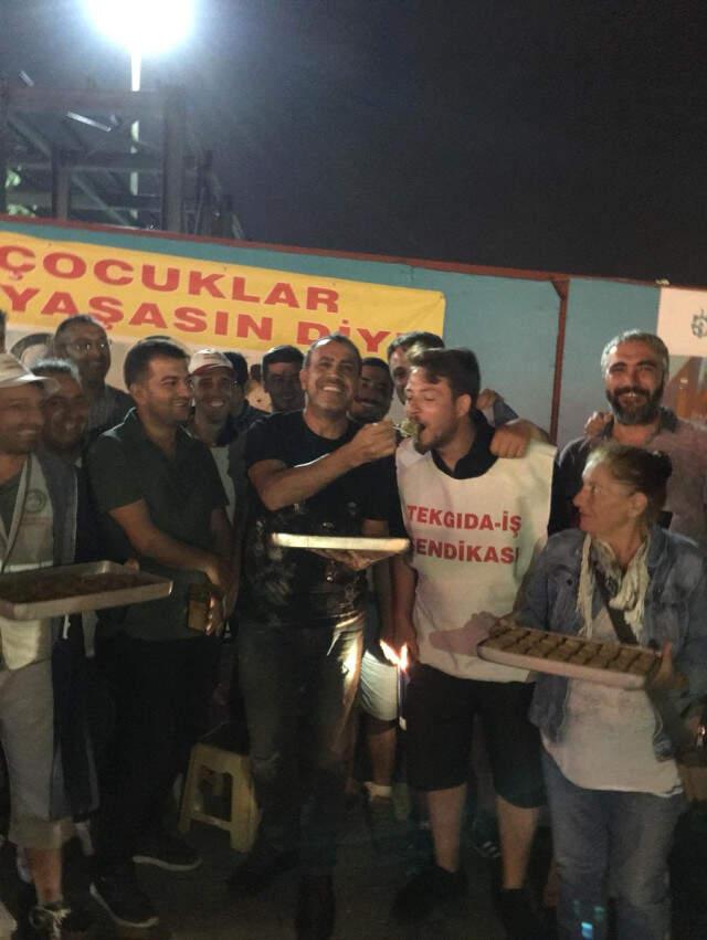 Haluk Levent'ten Eylem Yapan İşçilere Baklavalı Destek!