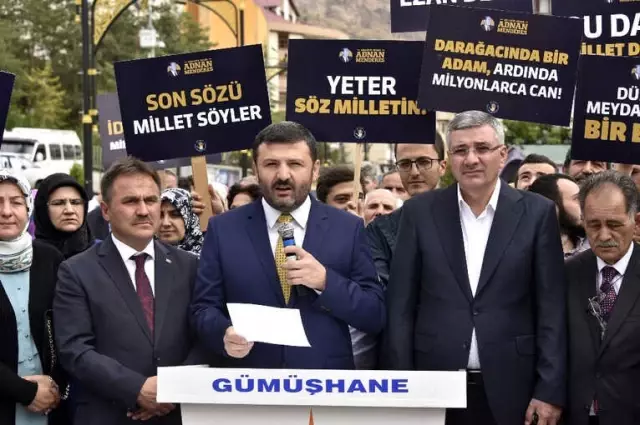 Menderes ve Arkadaşları İdam Edildikleri Gün ve Saatte Gümüşhane'de Anıldı Menderes ve Arkadaşları İdam Edildikleri Gün ve Saatte Gümüşhane'de Anıldı