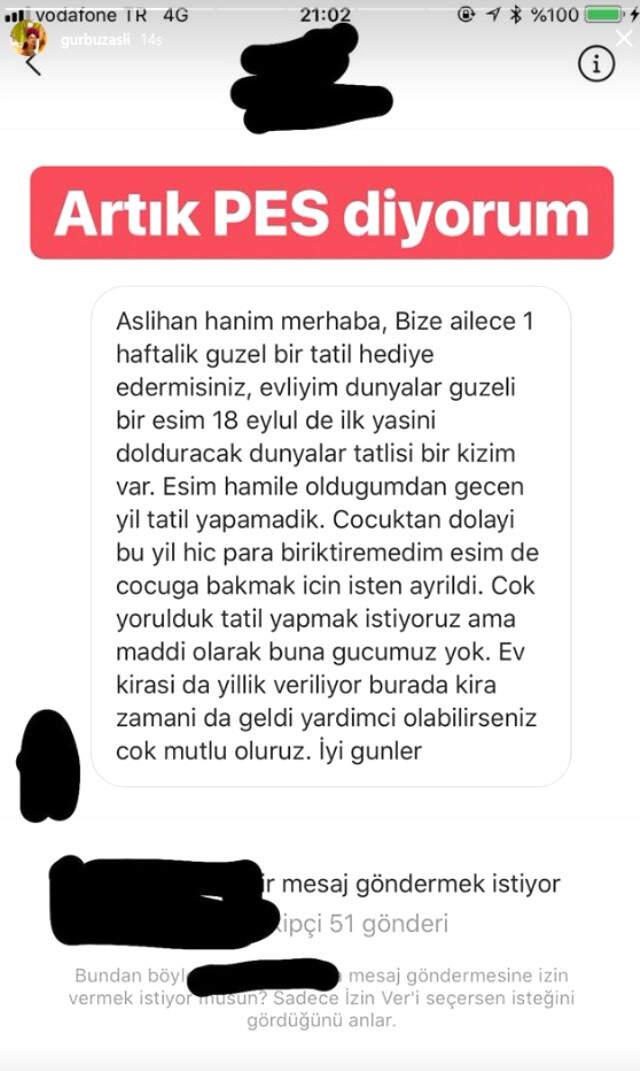 Ufak Tefek Cinayetler'in Merve'si Aslıhan Gürbüz Kendisinden Tatil İsteyen Takipçisini İfşa Etti