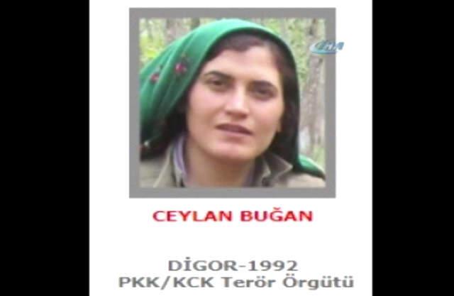 300 Bin TL Ödülle Aranan Kadın Terörist Öldürüldü