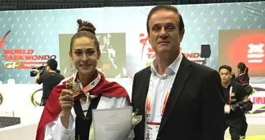 Milli Tekvandocu İrem Yaman, Altın Madalya Kazandı