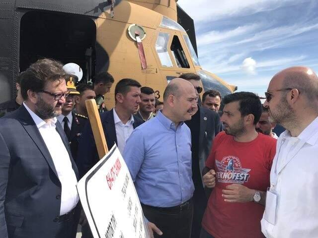 İçişleri Bakanı Soylu, Bayraktar SİHA'yı Yönetti