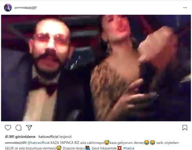 Şarkıcı Hatice, Direksiyon Başında Şarkı Söylerken Kaza Yaptı