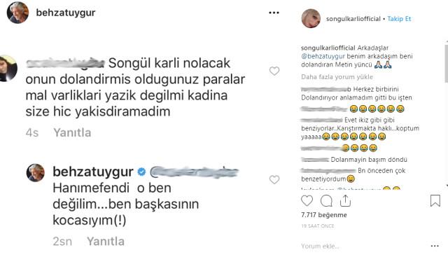 Behzat Uygur Dan Kendisini Songul Karli Nin Eski Esine Benzeten Takipciye Ilginc Cevap Ben Baskasinin Kocasiyim Magazin Haberleri