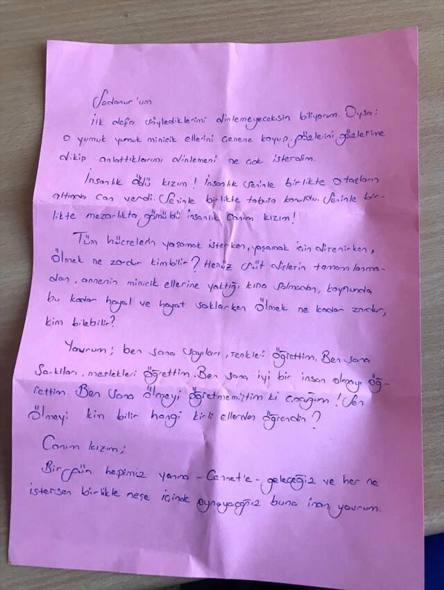 Öğretmeninden Sedanur'a Duygu Dolu Mektup