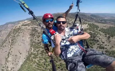 Şehit ve Gazi Yakınlarının Yamaç Paraşütü Keyfi
