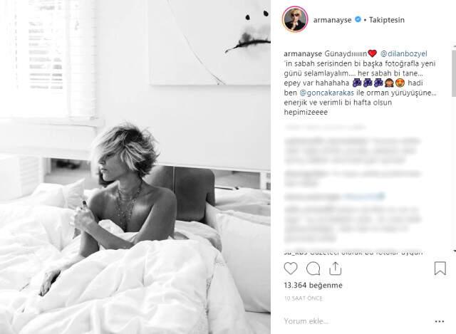 Ünlü Gazeteci Ayşe Arman, Yatak Pozunu Takipçileriyle Paylaştı!