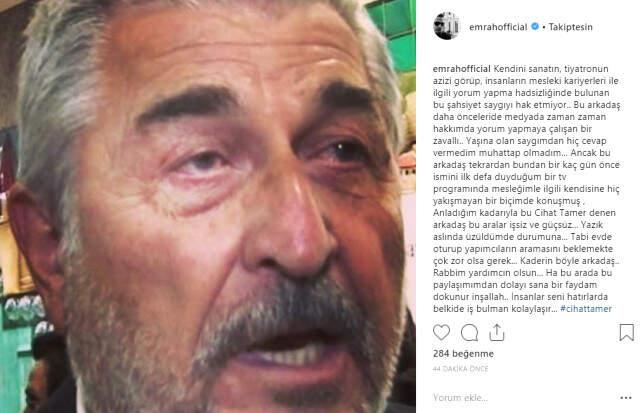 Emrah, Kendisi İçin 'Oyunculukla Alakası Yok' Diyen Oyuncu Cihat Tamer'e Ateş Püskürdü