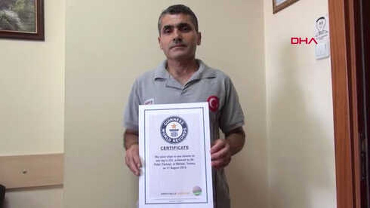 Mersin Tek Ayak Üstünde 1 Dakikada 252 Kez İp Atladı, Guinness'e Girdi
