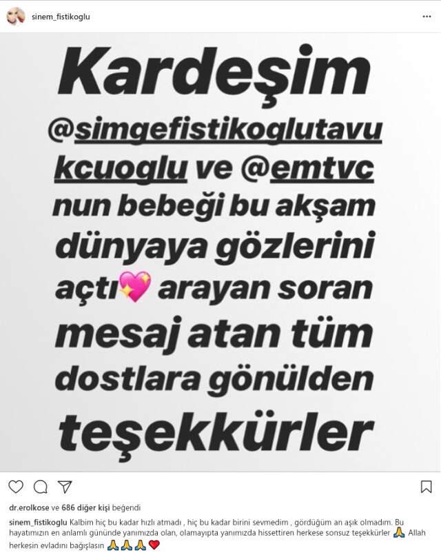 Ünlü Spiker Simge Fıstıkoğlu, Bebeğini Kucağına Aldı