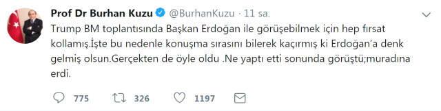 AK Partili Kuzu'dan Çarpıcı İddia: Trump, Erdoğan'la Görüşmek için Konuşma Sırasını Kaçırdı