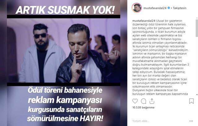 Ünlü Şarkıcı Mustafa Sandal İsyan Etti: Sanatçıların Sömürüldüğü Kanaatindeyim