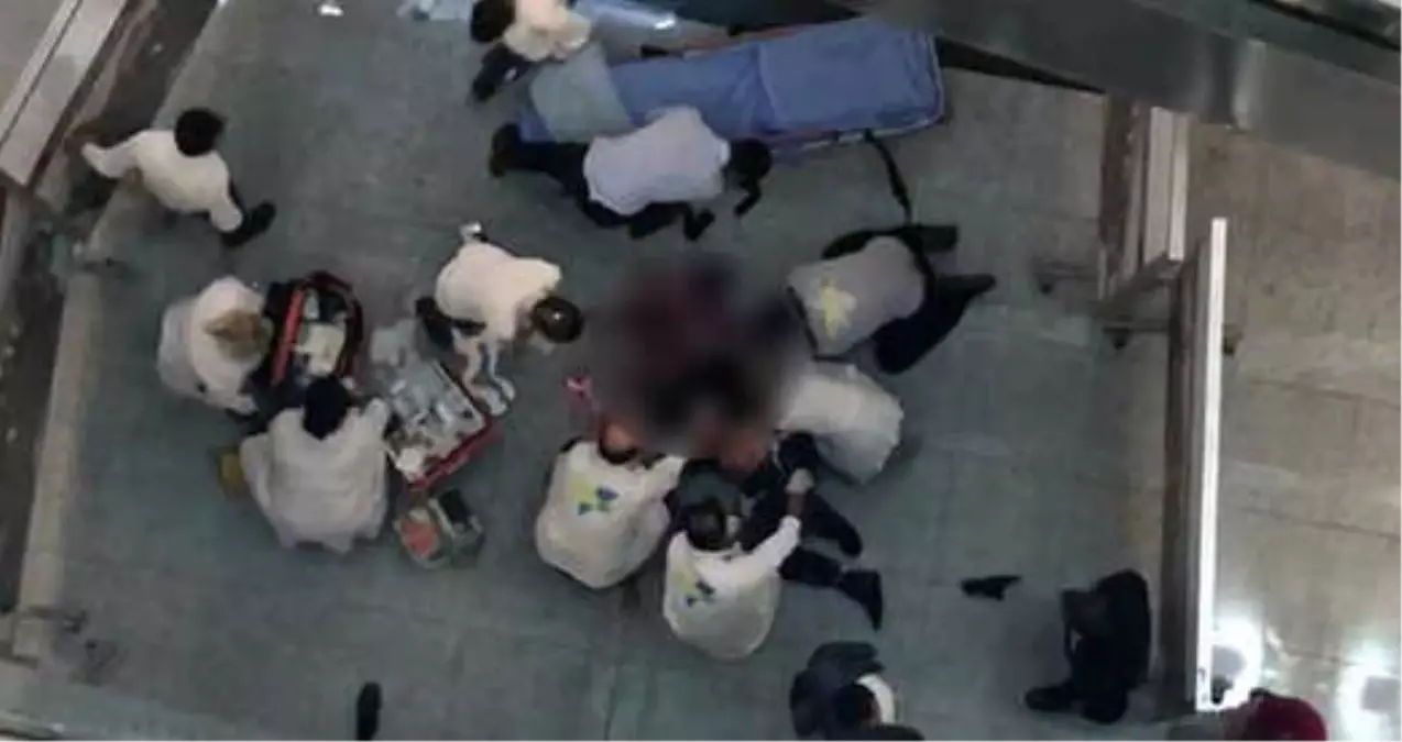 Atatürk Havalimanına Gelen Kırgız Yolcu İkinci Kattan Aşağı Atladı