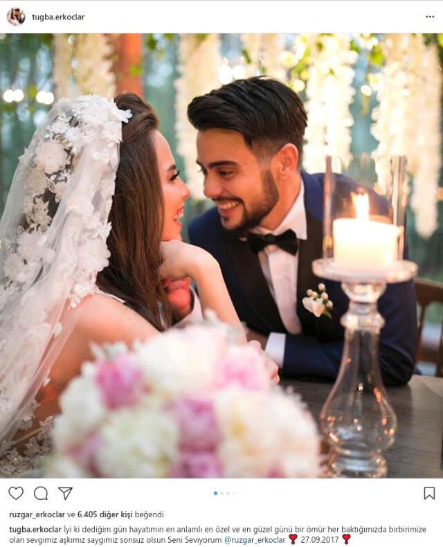 Rüzgar Erkoç'un Eşi Tuğba Erkoçlar'dan Evlilik Yıldönümüne Özel Duygusal Paylaşım