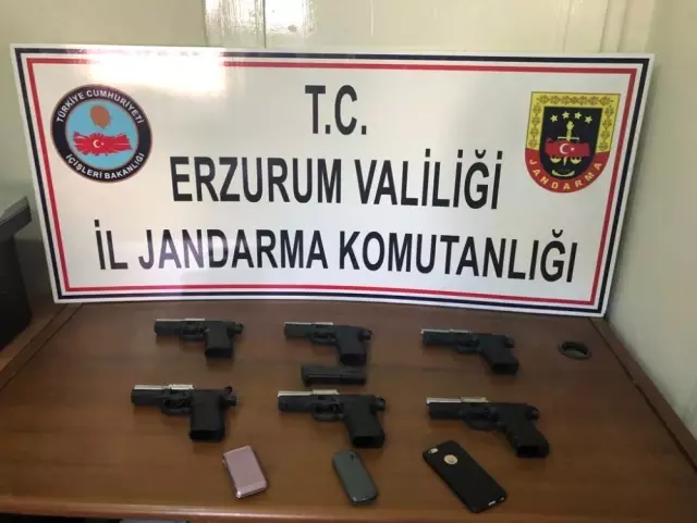 Erzurum'da Silah KaÃ§akÃ§Ä±larÄ±na Operasyon: 6 KiÅi GÃ¶zaltÄ±