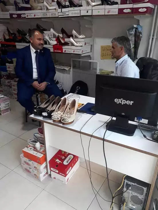 Duyarlı Esnafa, Kaymakam Okumuş'tan Ziyaret Duyarlı Esnafa, Kaymakam Okumuş'tan Ziyaret