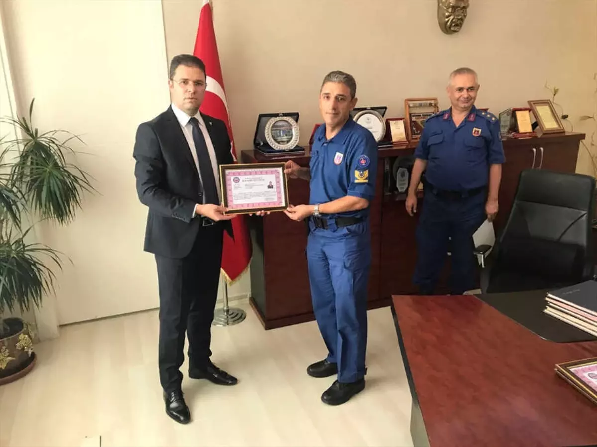 Hendek'te Jandarma Personeline Başarı Belgesi