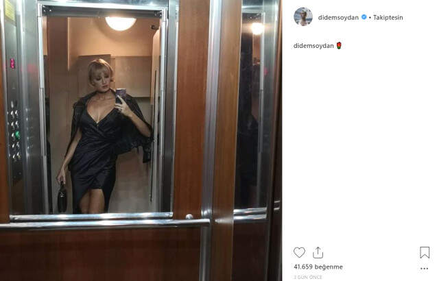 Didem Soydan'dan Asansör Pozu!