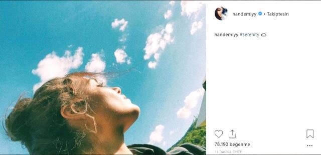 Hande Erçel'den Ayrılık Sonrası İlk Paylaşım: Huzur