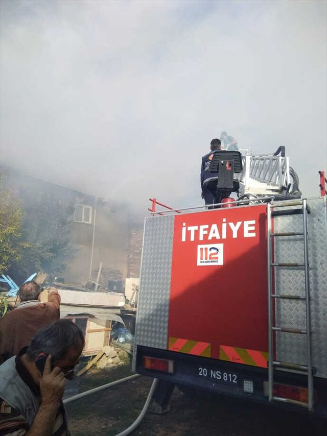 Denizli�de Ev Yangını Haberler