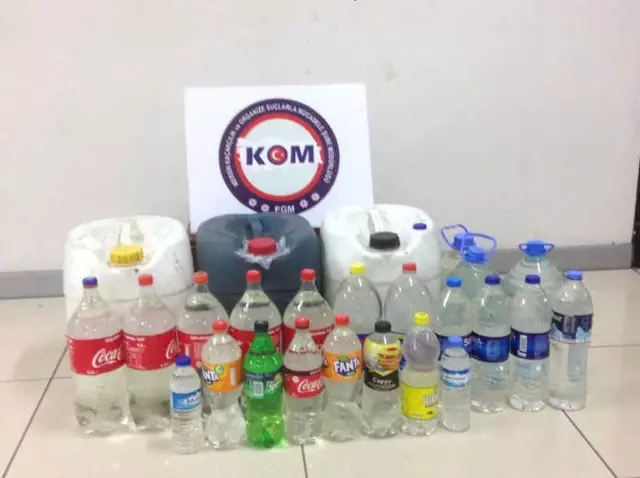 Mersin de 658 Litre Sahte İçki Ele Geçirildi