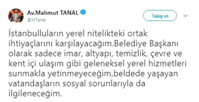 CHP Milletvekili Mahmut Tanal, İBB Adaylığına Talip Olduğunu Açıkladı