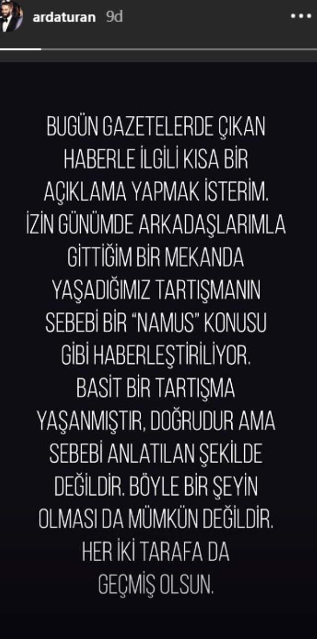 Berkay'ın Eşine Sarkıntılık yaptığı Söylenen Arda Turan: Basit Bir Tartışmadır