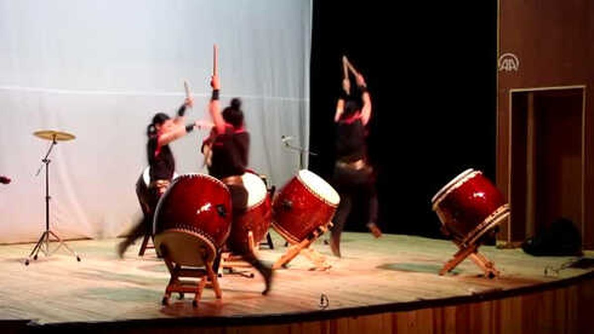 Japon Davul Grubu 'Masa-Daiko' Kaman'da Gösteri Yaptı