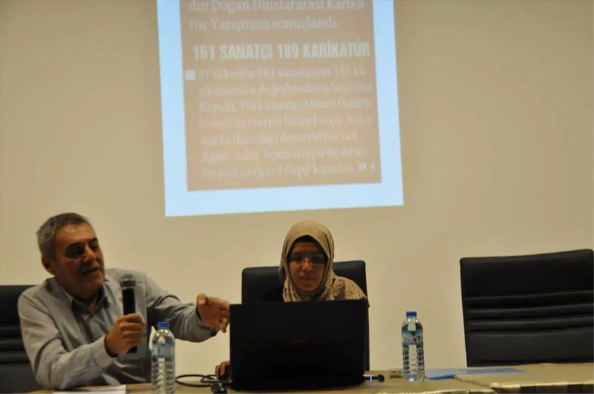 Öztürklevent, Üniversite Öğrencilerine Karikatürü Anlattı