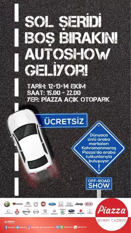 Kahramanmaraş Piazza, Otomobil Tutkunlarını Buluşturacak