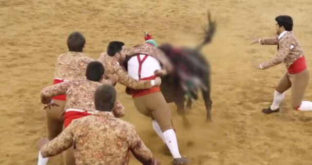 Kızgın Boğa Matadorlara Acımadı!