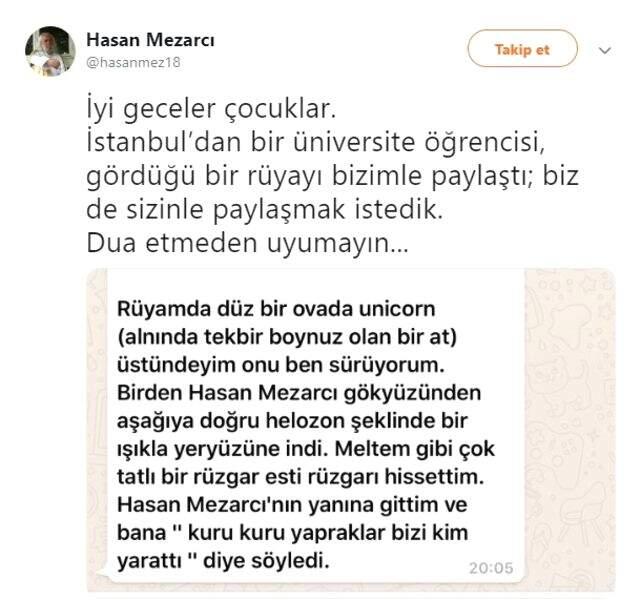 Hasan Mezarcı Tehdit Etti: Helak Olacaksınız