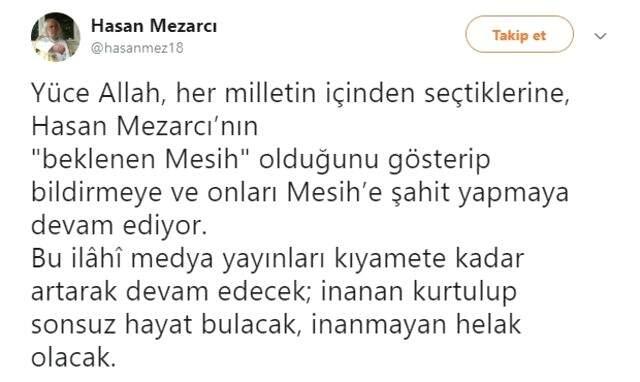 Hasan Mezarcı Tehdit Etti: Helak Olacaksınız