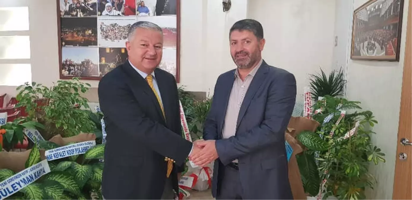 Kaymakam Duru'dan AK Parti İlçe Başkanı Turan'a İade-i Ziyaret