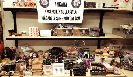 Ankara'da Kaçak Kozmetik Ürün Operasyonu