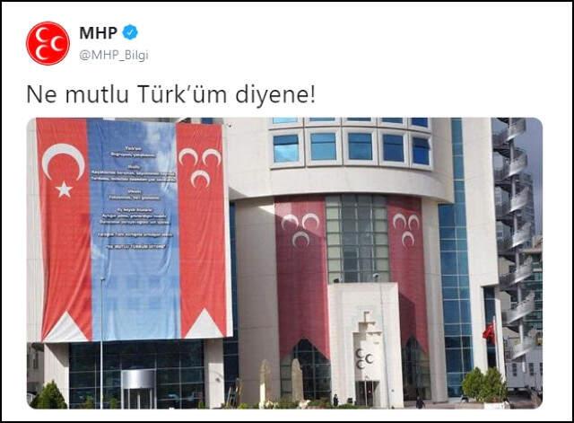 MHP'den dev 'Andımız' pankartı