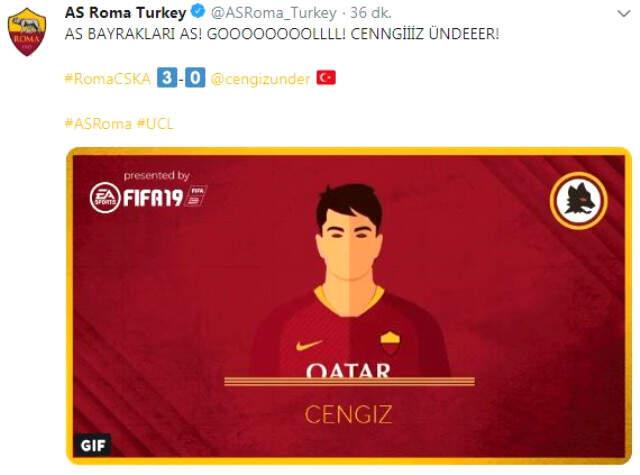 Roma Forması Giyen Milli Oyuncu Cengiz Ünder, CSKA Moskova Ağlarını da Boş Geçmedi