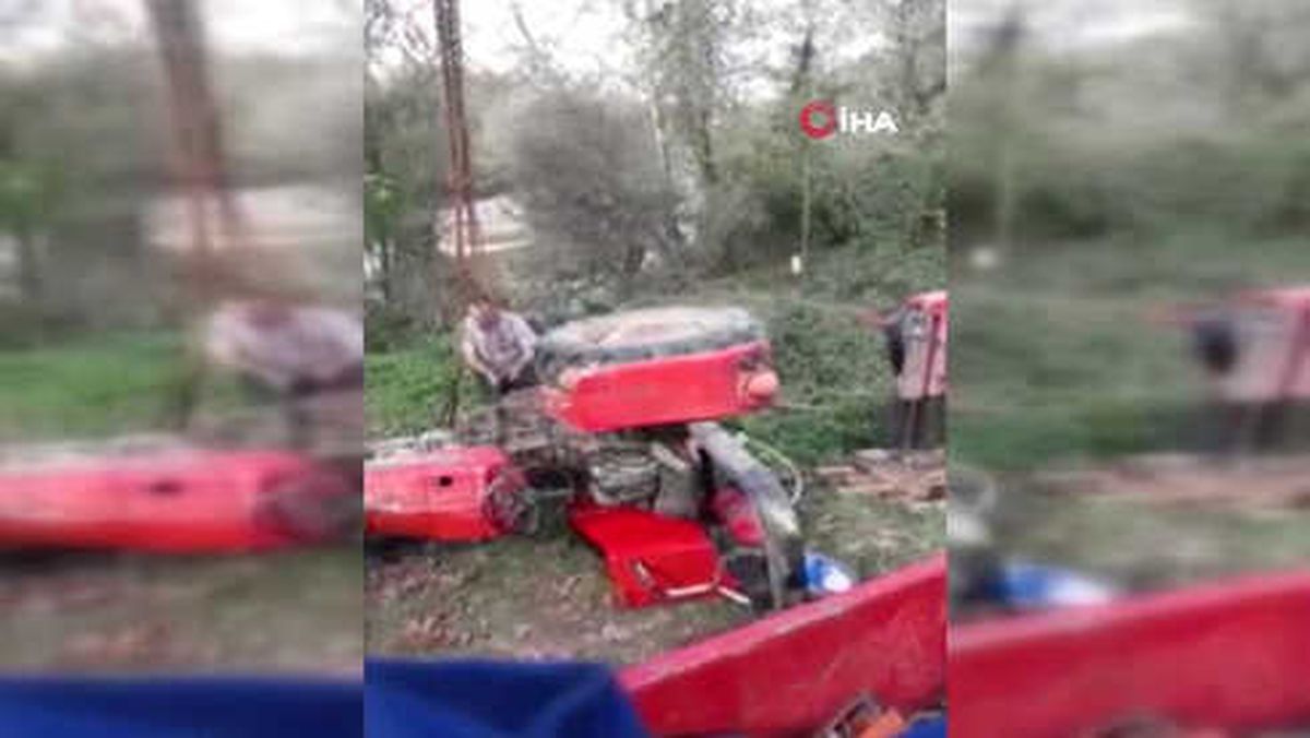 Sürücüsünün Kontrolünden Çıkan Traktör Sakarya Nehri'ne Devrildi: 1 Ölü