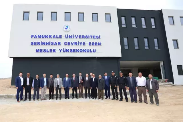 Rektör Bağ, Serinhisar'da Yapımı Devam Eden Myo Binasını Gezdi