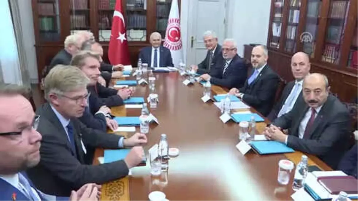 TBMM Başkanı Yıldırım, Almanya Ekonomi ve Enerji Bakanı Altmaier'i Kabul Etti