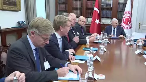 TBMM Başkanı Yıldırım, Almanya Ekonomi ve Enerji Bakanı Altmaier'i Kabul Etti