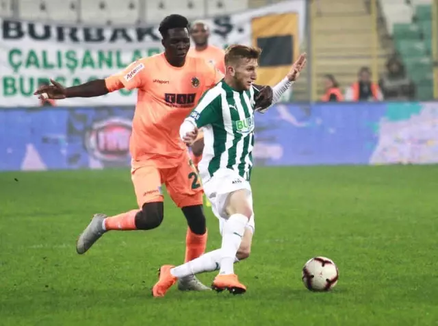 Spor Toto Süper Lig: Bursaspor: 2 - Aytemiz Alanyaspor: 0 (Maç Sonucu)