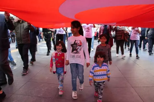 Samsun'da Cumhuriyet Yürüyüşü