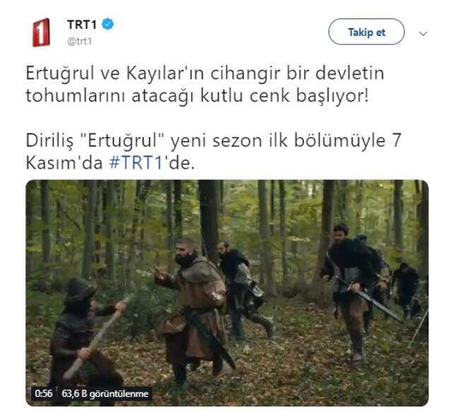 Reyting Rekortmeni Diriliş Ertuğrul'un, Yayın Tarihi Açıklandı!