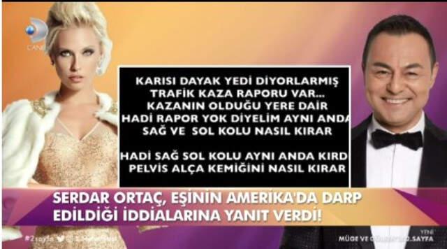 Serdar Ortaç, Kaza Geçiren Eşi Hakkında 'Darp Edildi' Diyen Asena Atalay'a Cevap Verdi