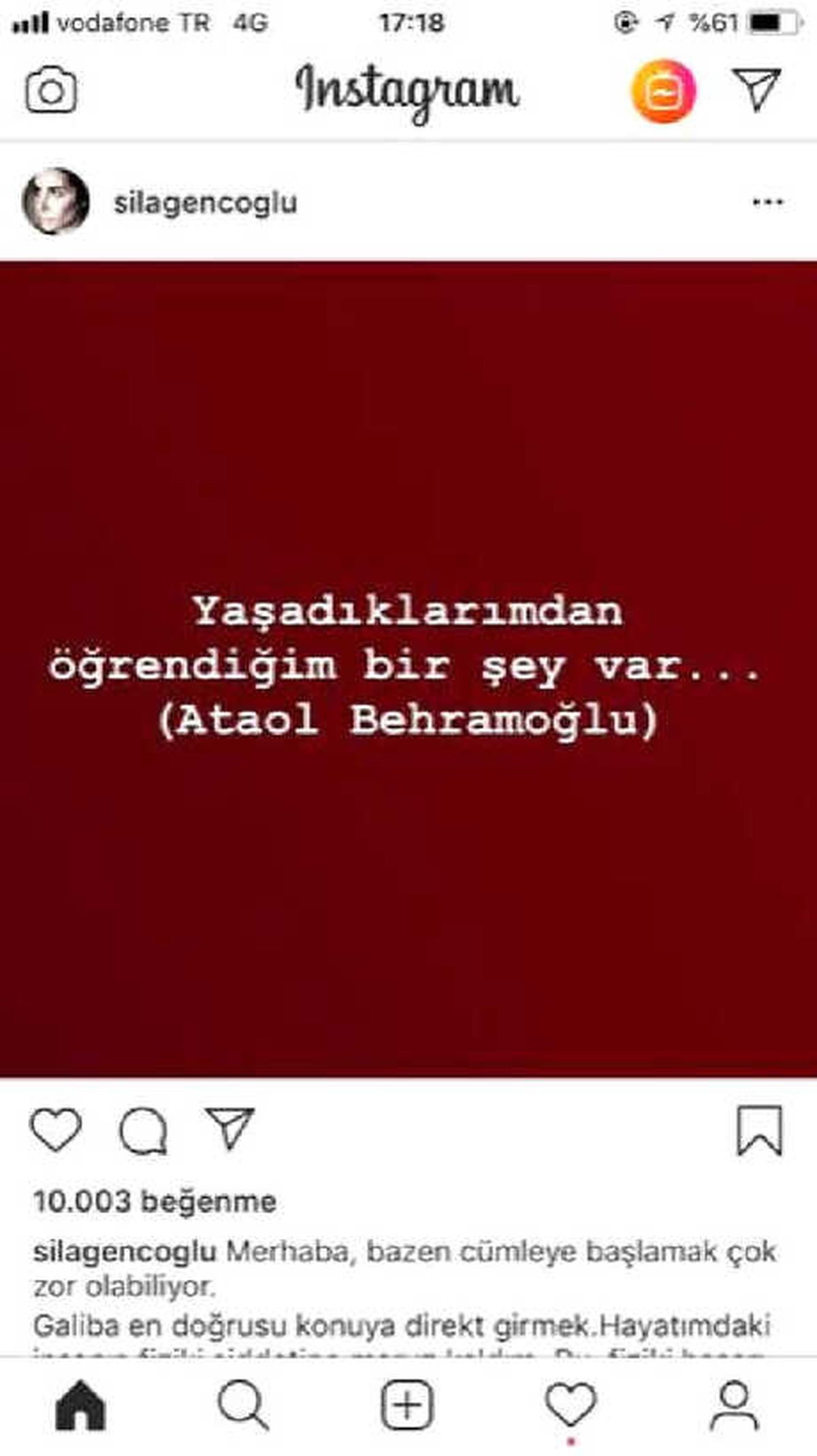 Ahmet Kural'dan Şiddet Gördüğünü İddia Eden Şarkıcı Sıla'dan Şiirli Paylaşım